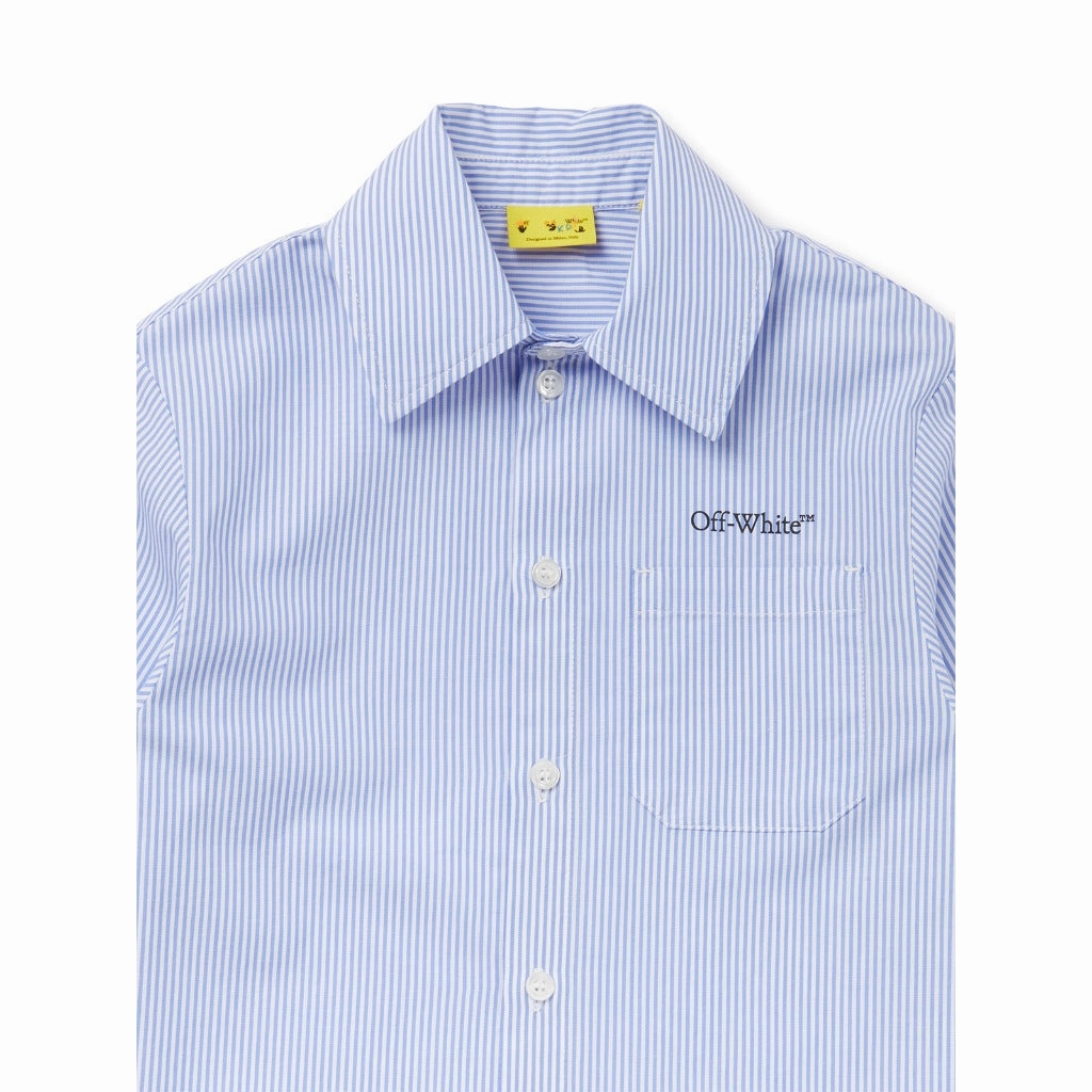 Off-White Kids Bookish Diag Shirt SeamlessKnitConstruction