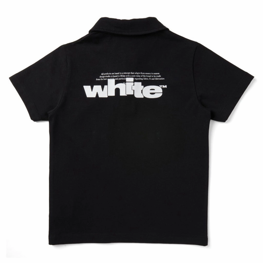 UPFProtection FlexibleNeckline Off-White Kids Type Graphic Polo