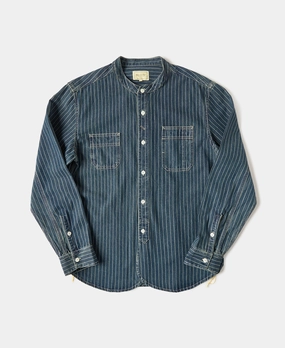 9 oz Wabash Striped Indigo Work Shirt Classic Look Fashion Forward