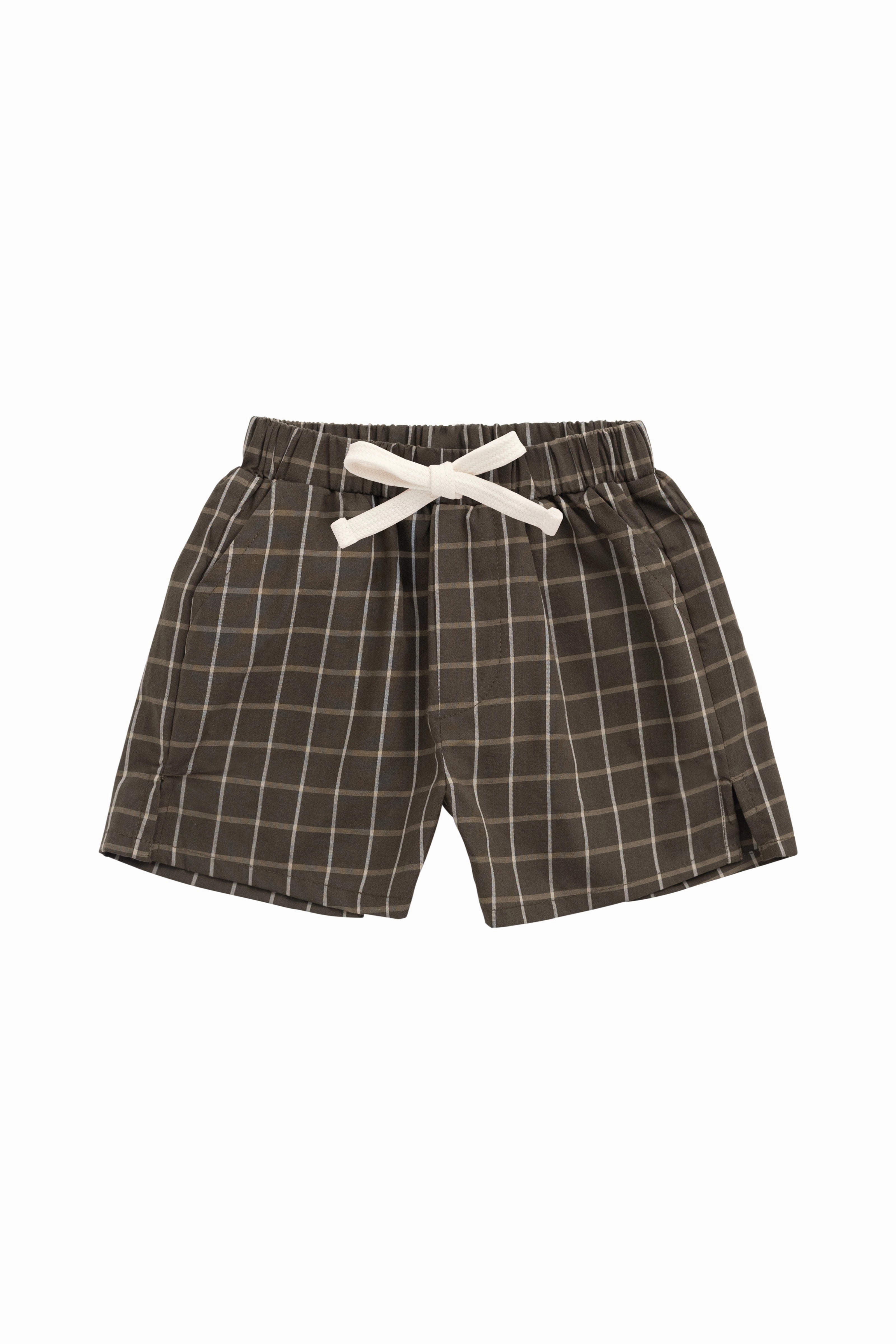 Easy Fit Wear Organic Cotton Silas Short - Variegated Grid Tarmac