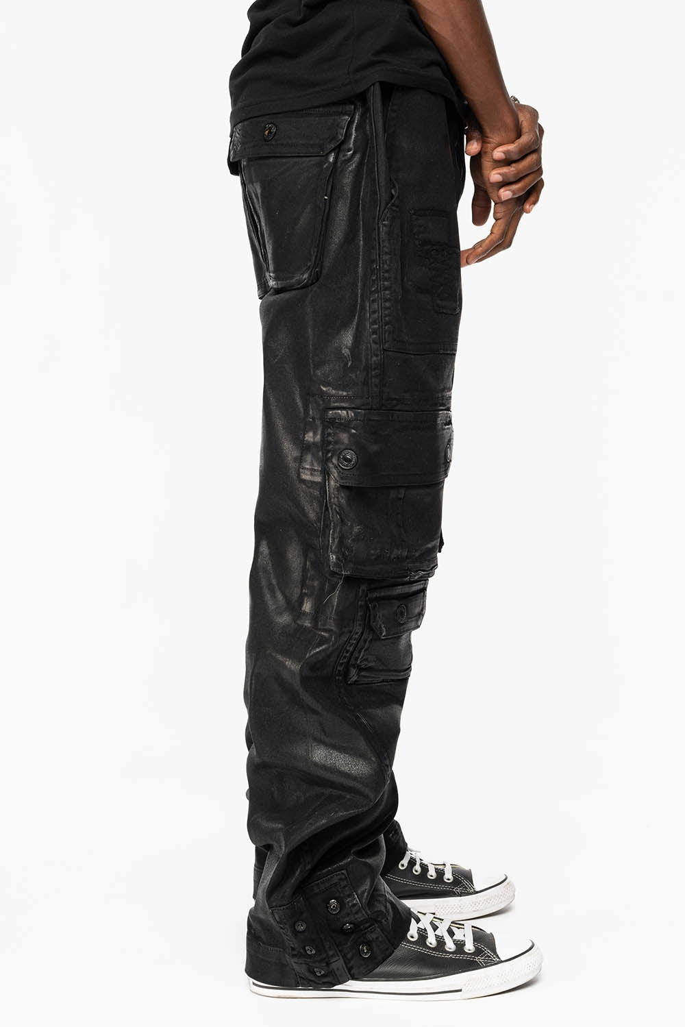 ORIGINAL ROBIN??S JEAN CALL OF DUTY CARGO PANTS IN  BLK COATING classic clothing