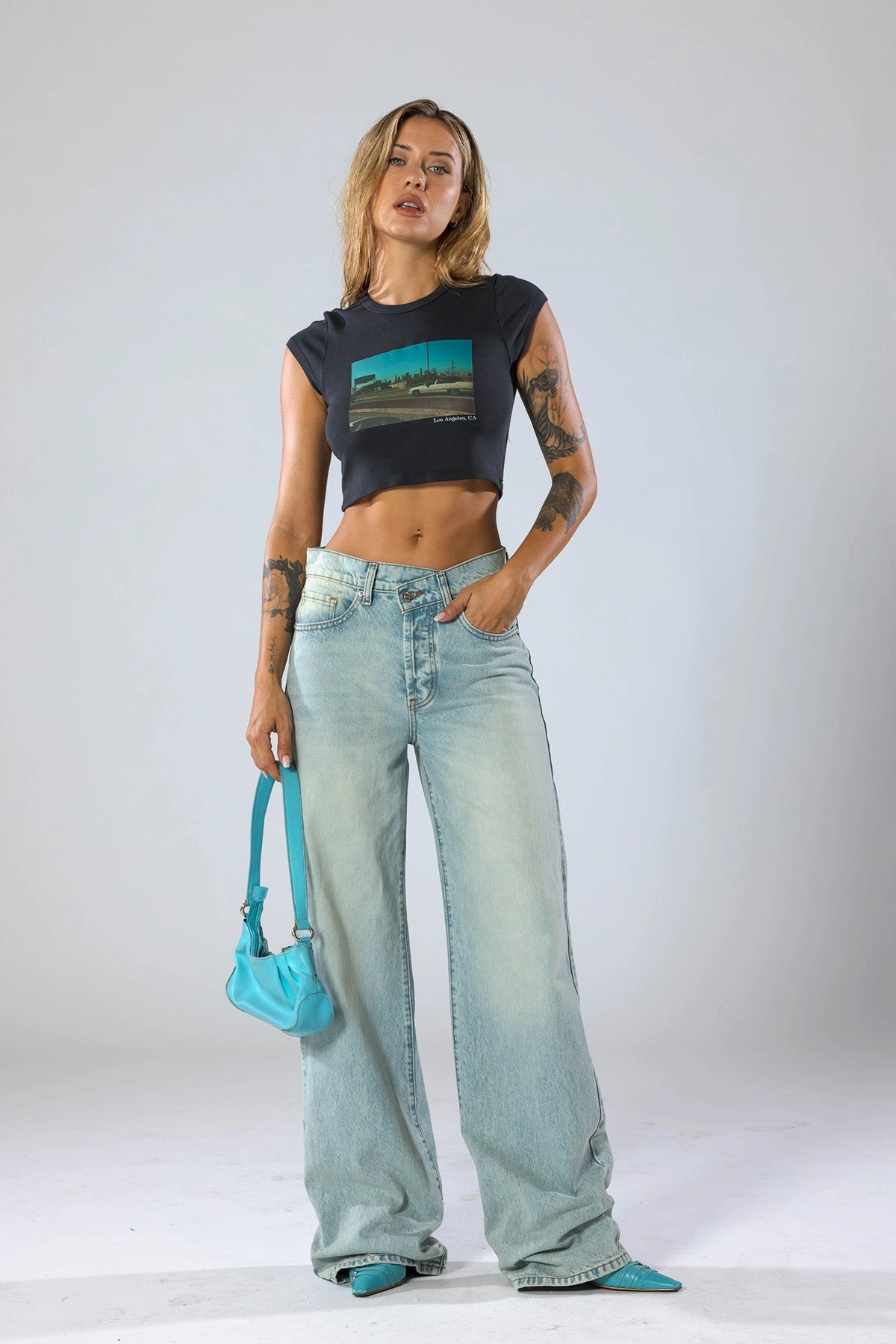 Oversized Jean / Seattle Blue Lightweight Weave