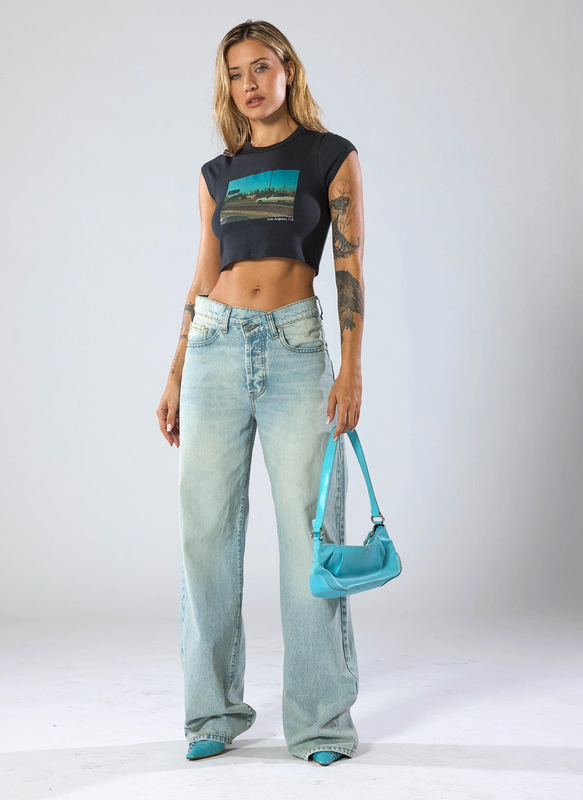 Oversized Jean / Seattle Blue All Purpose Wear Flexible Gusset