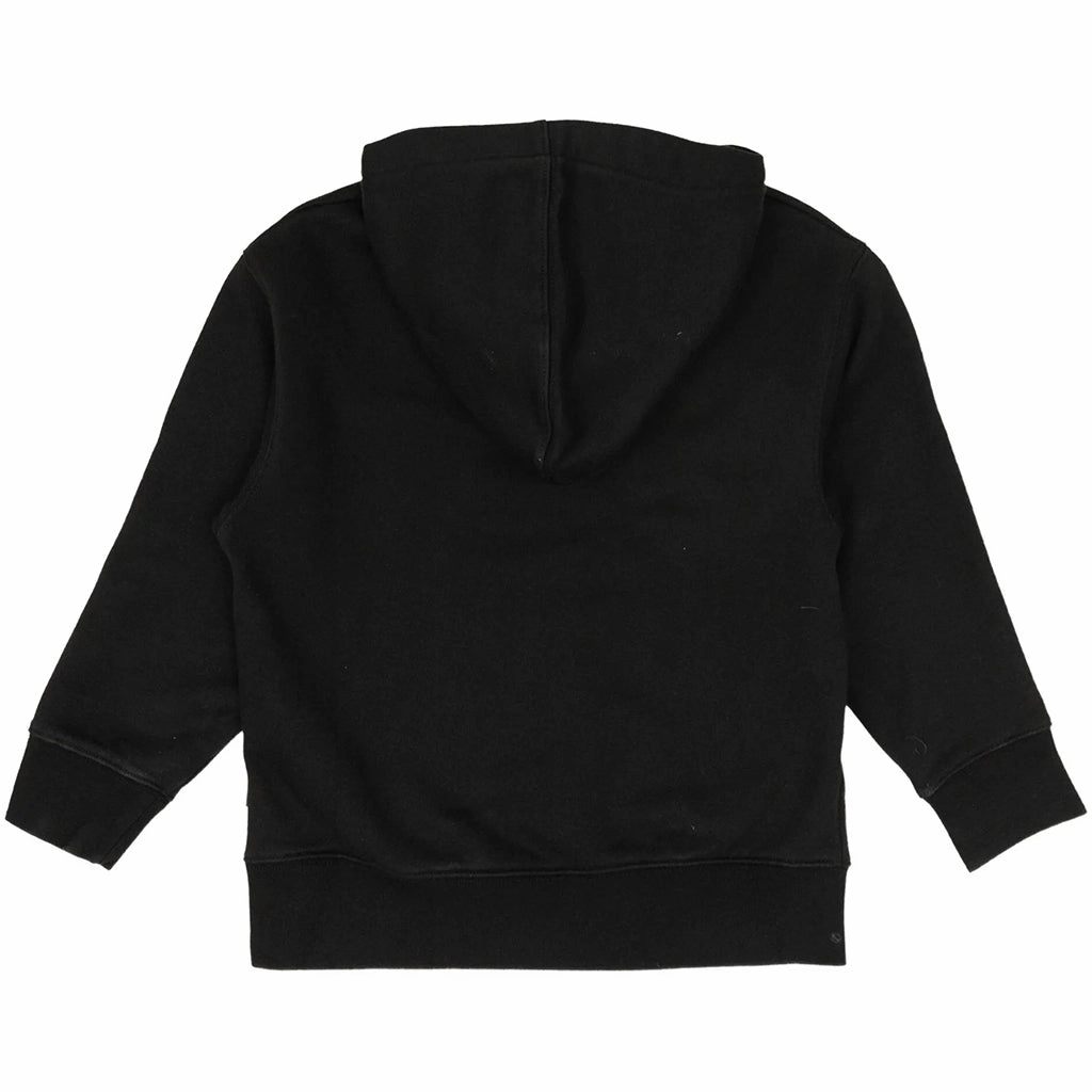 Palm Angels Kids Blurred Logo Regular Hoodie Resilient Fabric Blend Layered Look