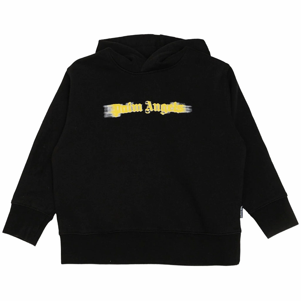 StretchableKnit Palm Angels Kids Blurred Logo Regular Hoodie