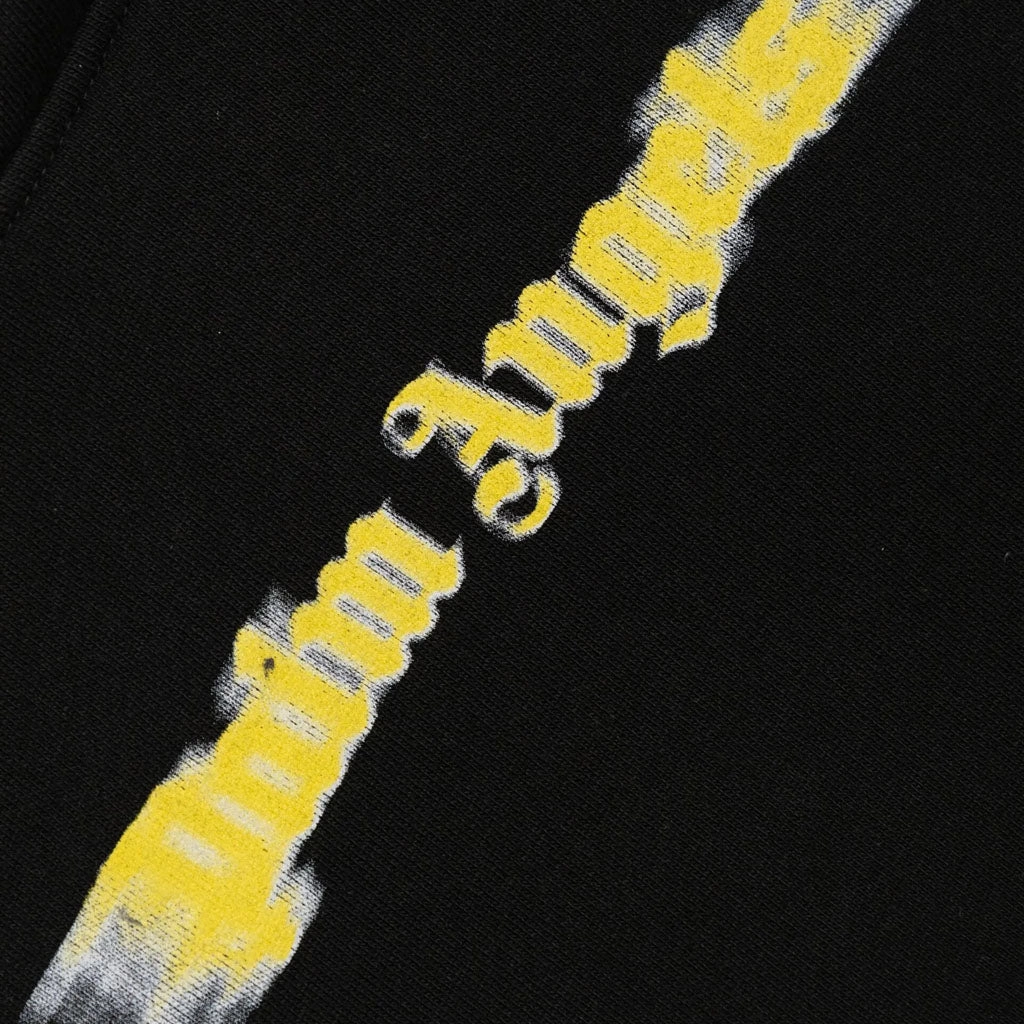 Unstructured Silhouette WaterResistant Palm Angels Kids Blurred Logo Regular Hoodie