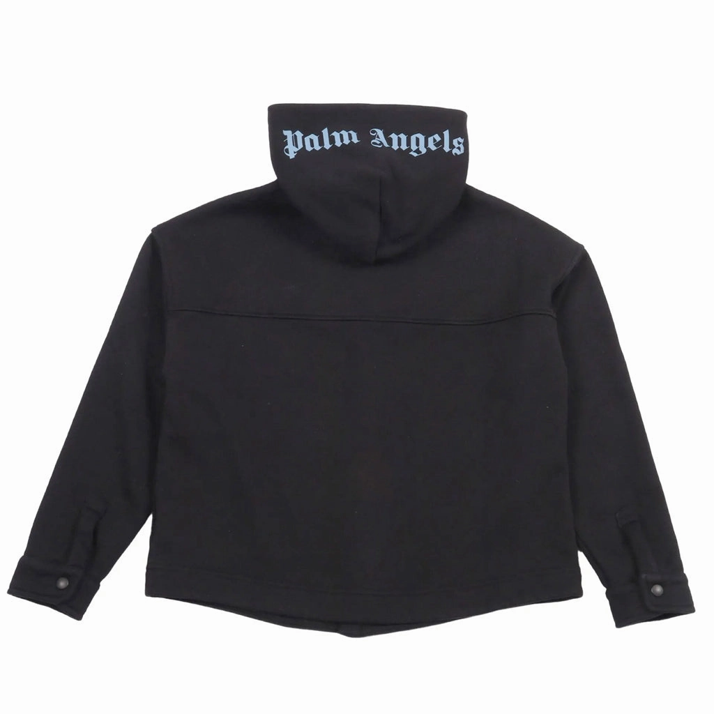 DoubleLayered Collar DualLayer Weave Palm Angels Kids Classic Logo Hoodie