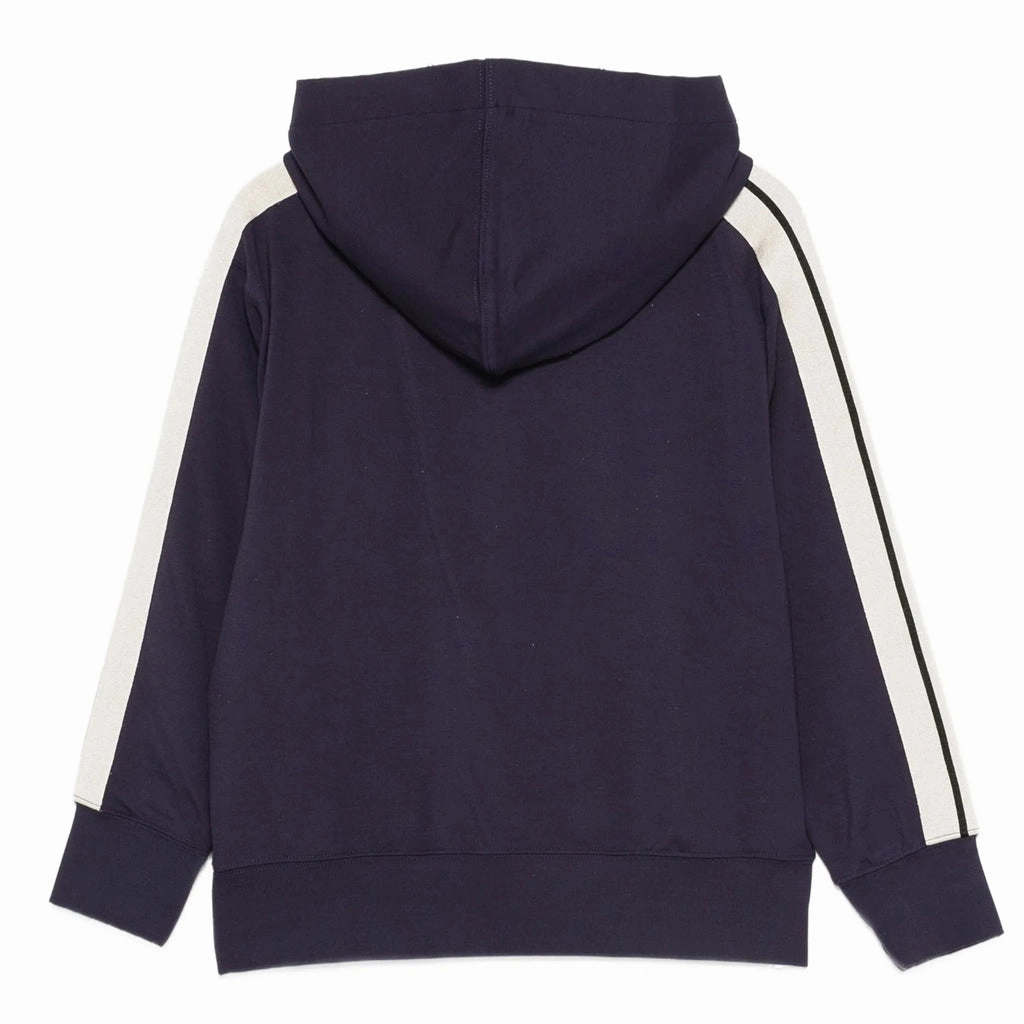 Palm Angels Kids PA New Track Pocket Hoodie Active Wear Stretch Knit Fabric