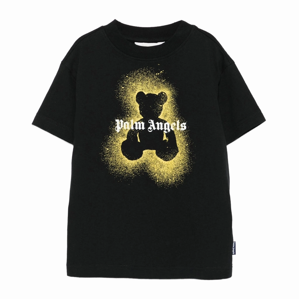 Street Casual Palm Angels Kids PA Spray Bear Regular T-shirt