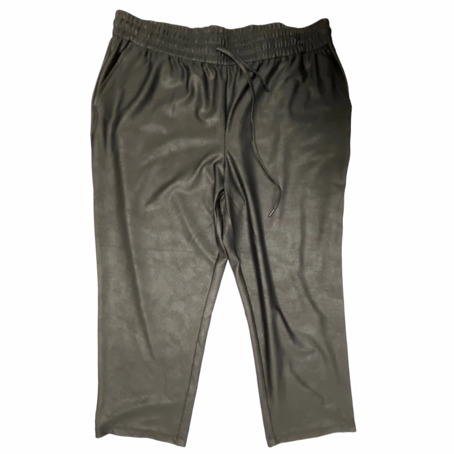 Twill Weave Texture Fit Comfort Pants Ankle By Nicole Miller  Size: 1x