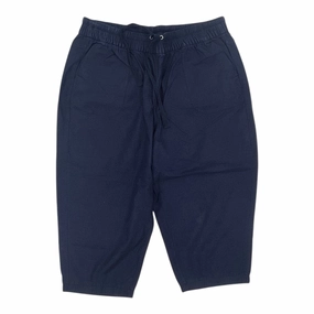 Cozy Material WaterproofTechnology Pants Cropped By Lane Bryant In Navy, Size:2X