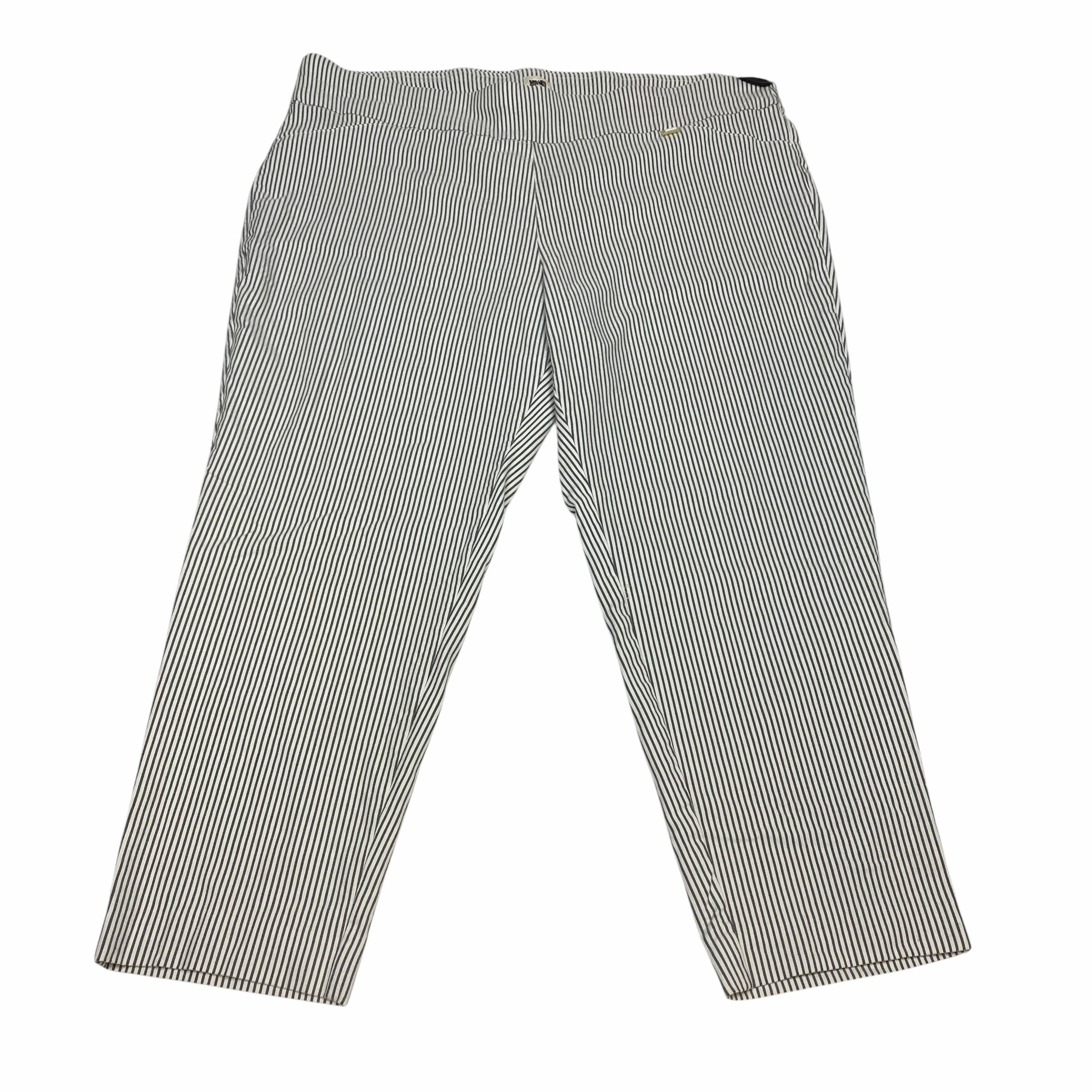 Pants Dress By Anne Klein In Blue & White, Size:3X Essential Comfort Wear Comfy Motion