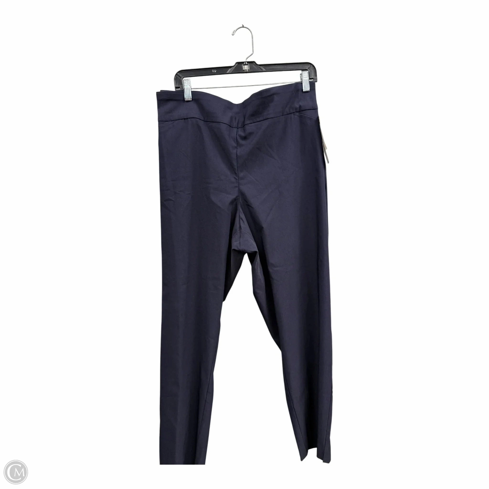 Pants Dress By Charter Club In Navy, Size: 4x Trendy Look Metallic accents