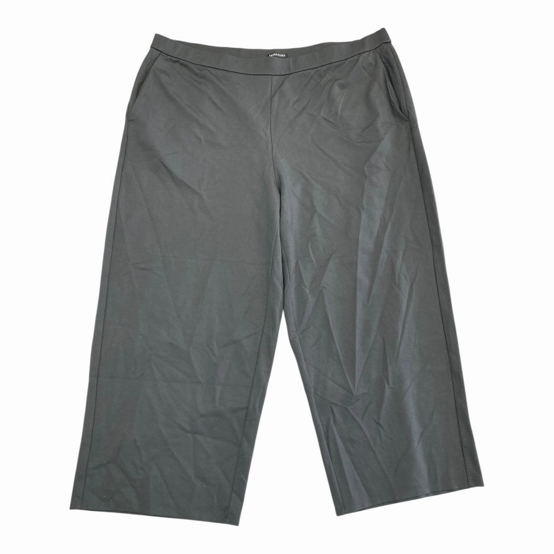 Stain Repellent Coating DoubleLayeredHem Pants Dress By Eileen Fisher In Grey, Size:2X