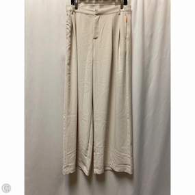 Anti Pilling Textile Pants Dress By Flying Tomato In Cream, Size: Xl