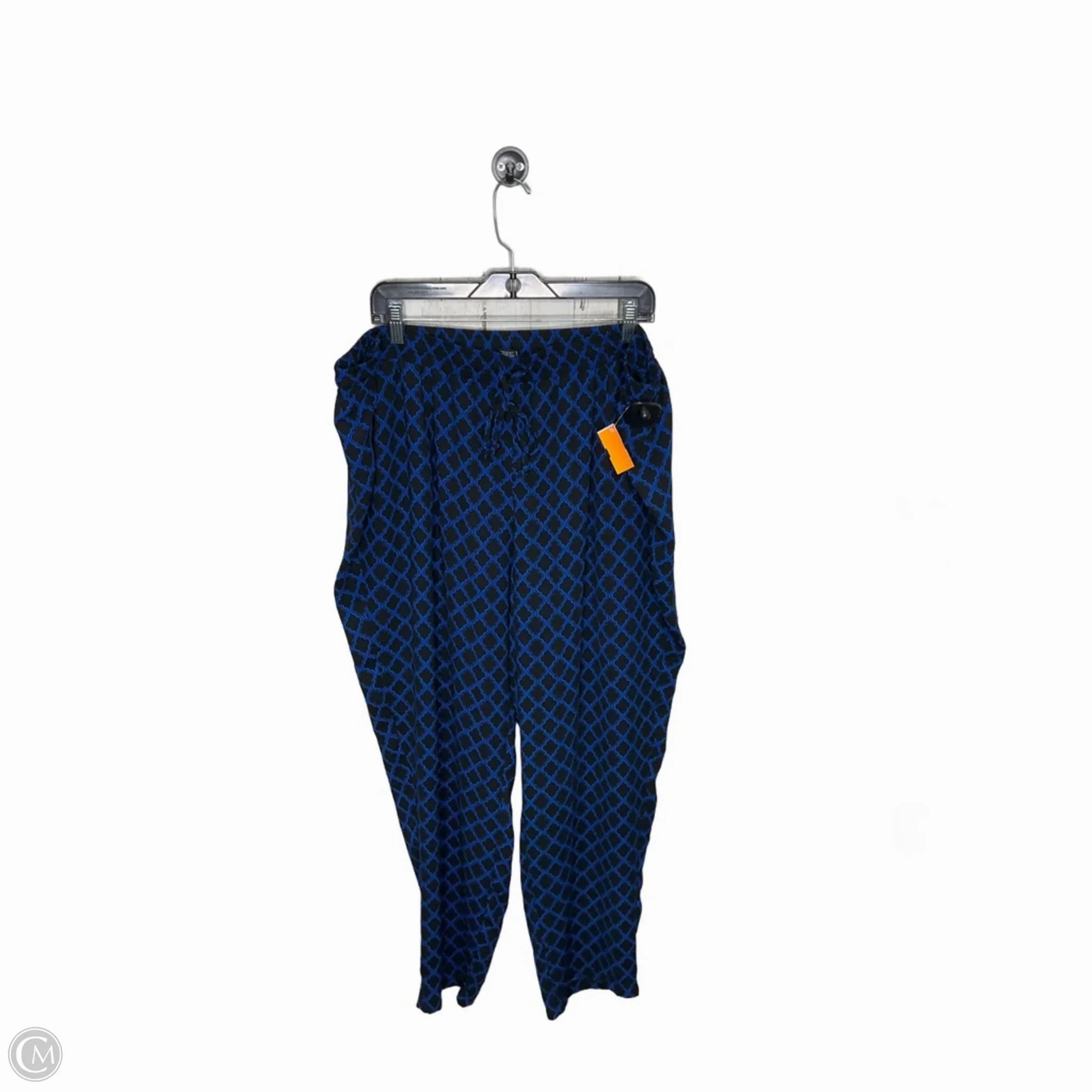 Pants Dress By Zac And Rachel In Black & Blue, Size: 3x Breathable mesh lining All Purpose Wear