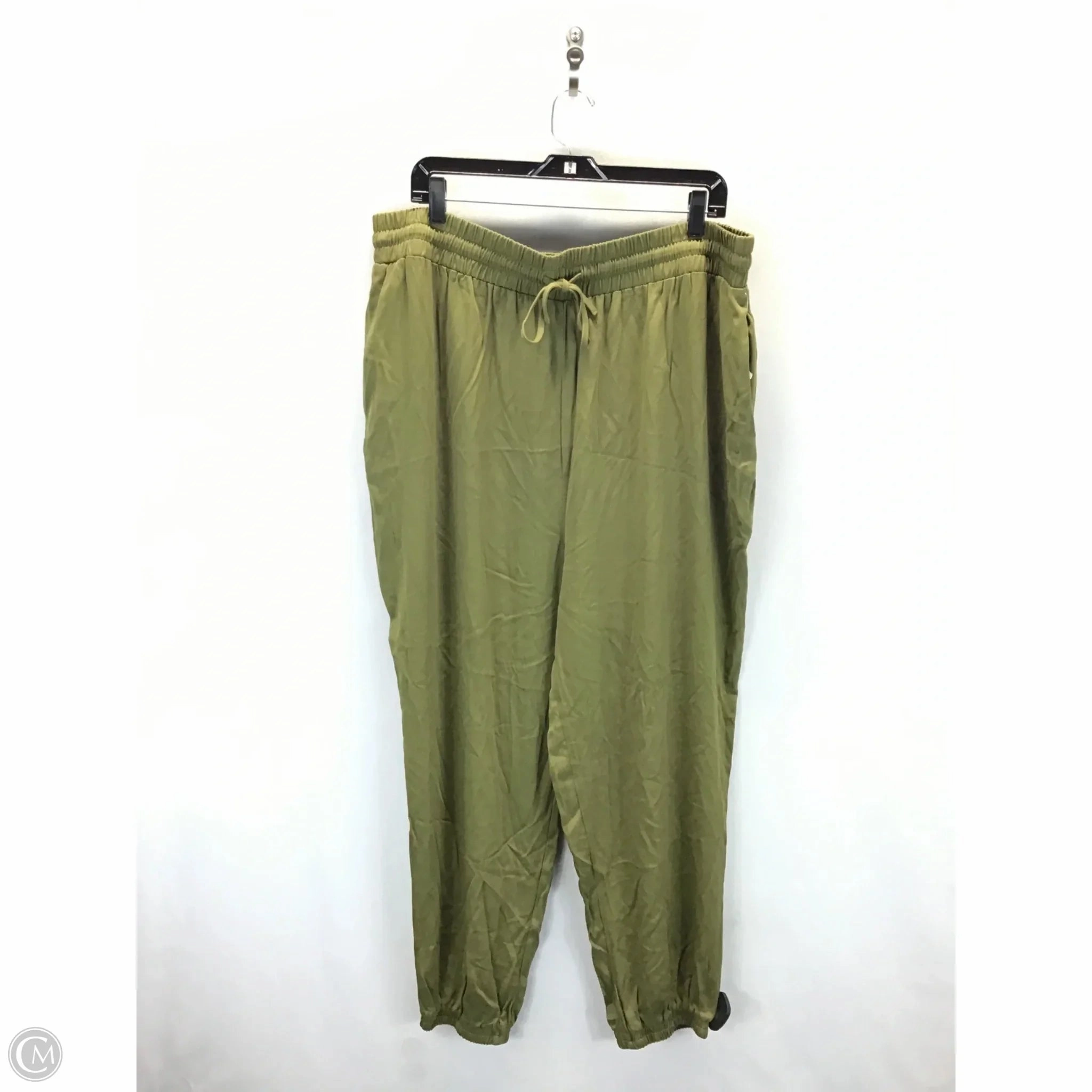Ventilated Panels Pants Joggers By Forever 21 In Green, Size: 3x