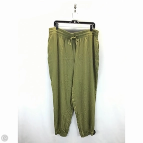 Ventilated Panels Pants Joggers By Forever 21 In Green, Size: 3x