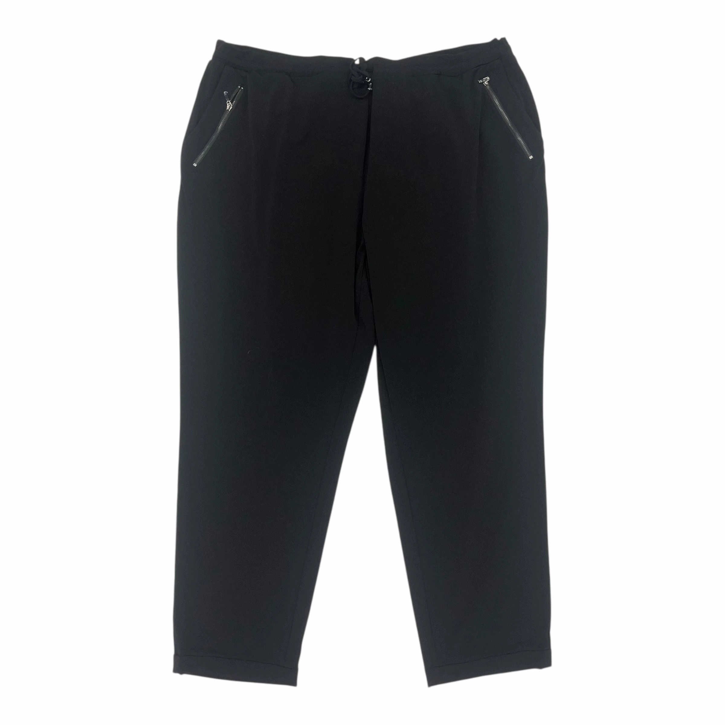 Pants Joggers By Susan Graver In Black, Size:2X Seamless Design