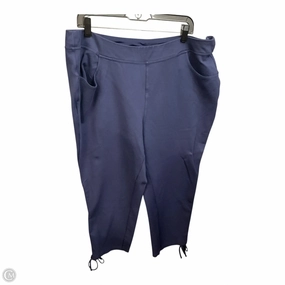 Pants Linen By Belle By Kim Gravel In Blue, Size: 3x Wide-leg cut Fashionable Design