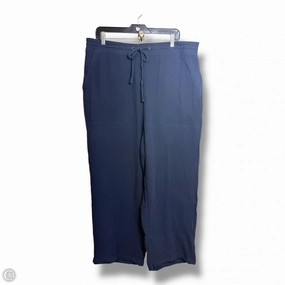 Denim finish Pants Linen By Cynthia Rowley In Blue, Size: 1x
