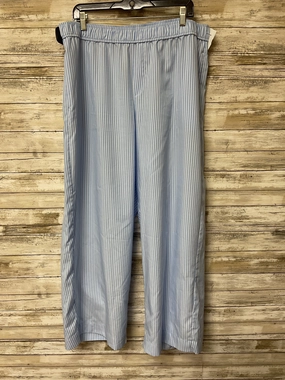 Pants Lounge By Arila In Blue & White, Size:1X Easy Wear