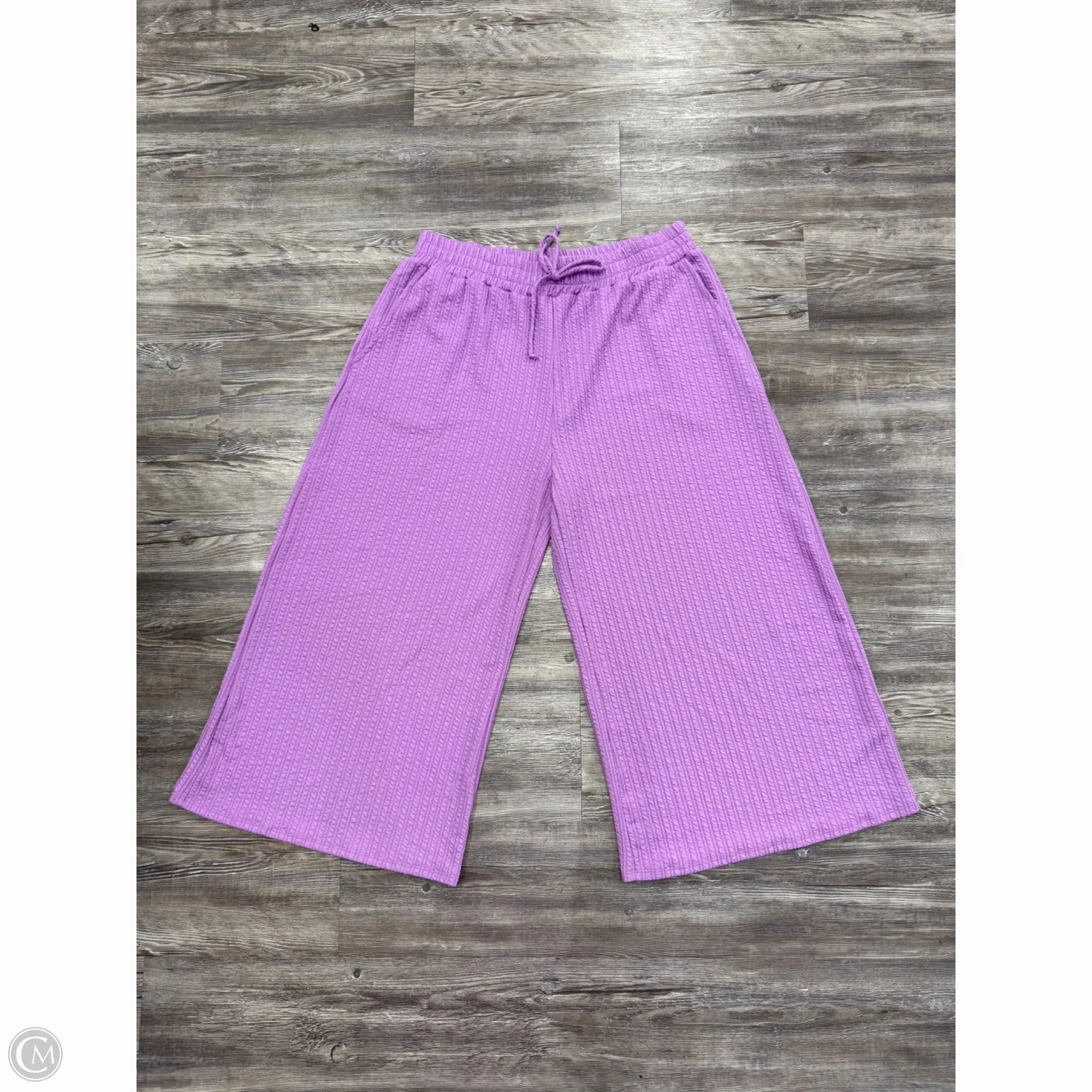 Pants Lounge By Blumin In Purple, Size: 3x No Gap Waist Construction Water Repellent Coating