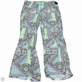 Pants Lounge By Bobbie Brooks In Green & Purple, Size: 1x Casual Performance Fit QuickDryTechnology