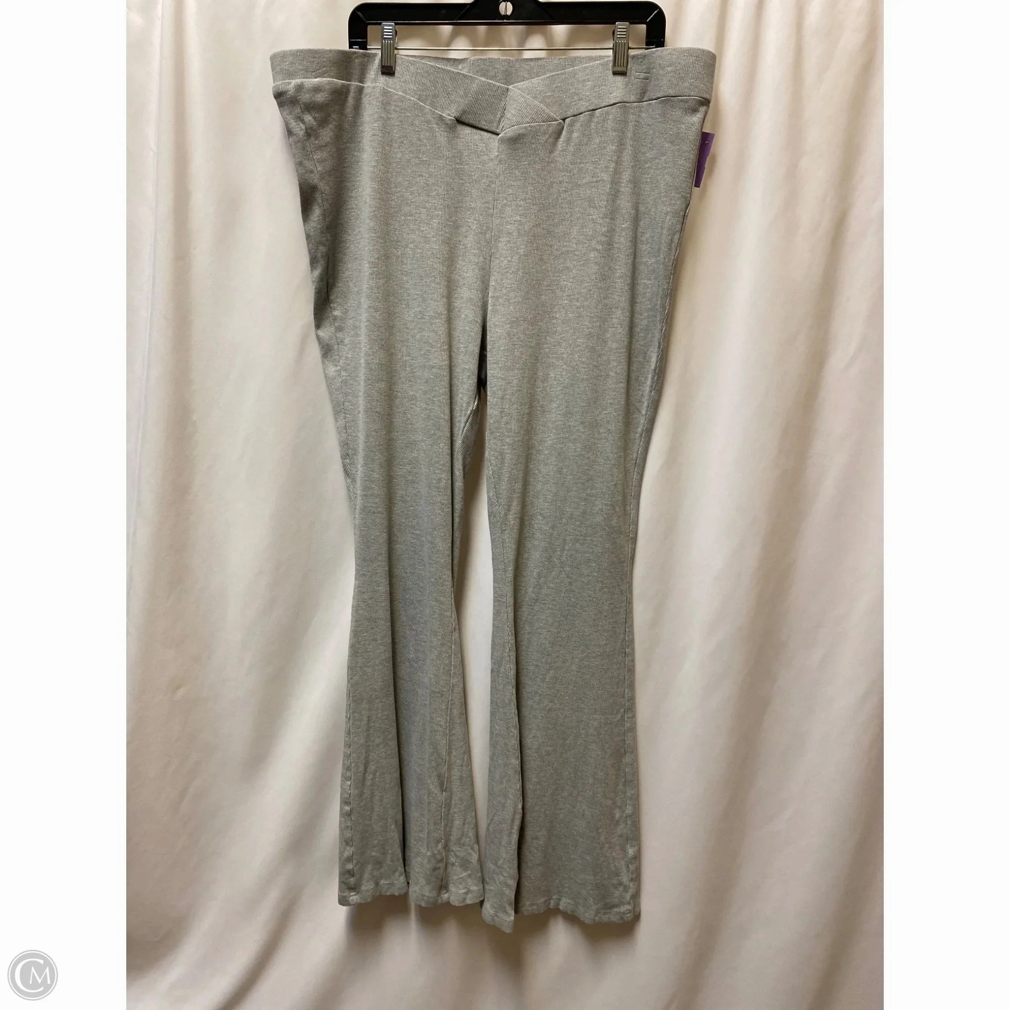 All Season Fit Pants Lounge By Clothes Mentor In Grey, Size: 3x