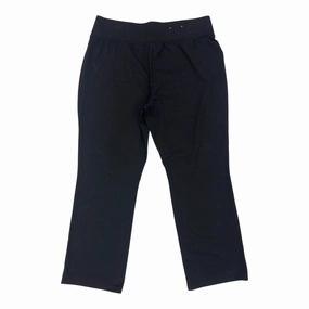 Full Flex Pants Lounge By Croft And Barrow In Black, Size:Xl