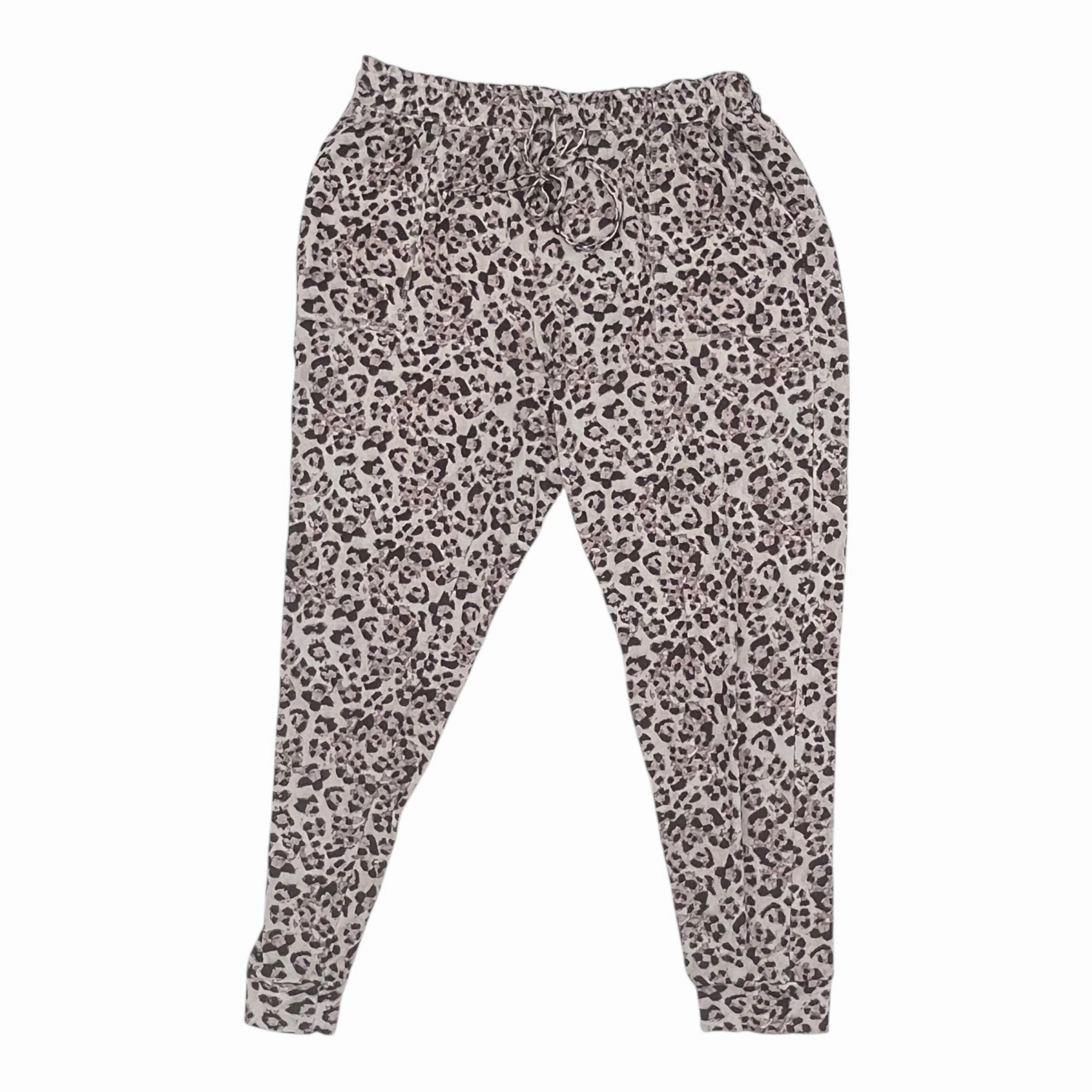 Pants Lounge By Danskin In Leopard Print, Size:Xl Urban Flex Snag Proof Fabric
