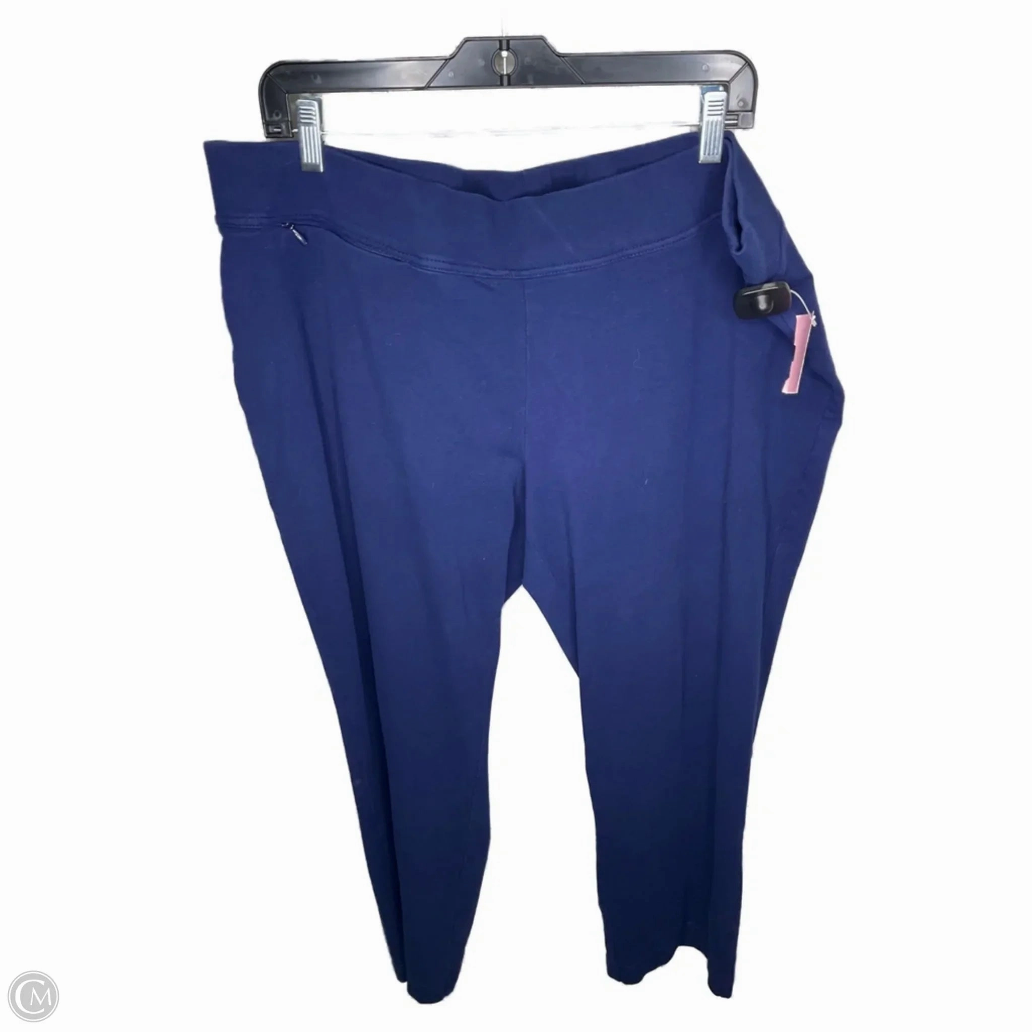 Pants Lounge By Lands End In Navy, Size: 2x Flat waistband