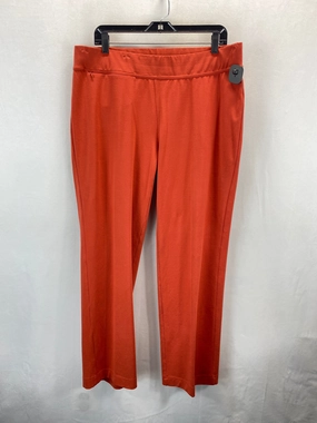 Sleek Waist Pants Lounge By Lands End In Orange, Size: 1x