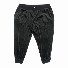 Fitted Style Pants Lounge By Livi Active In Black, Size:4X