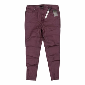 Comfortable Cut Flexible Comfort Wear Pants Other By Coco And Carmen In Purple, Size:Xxl