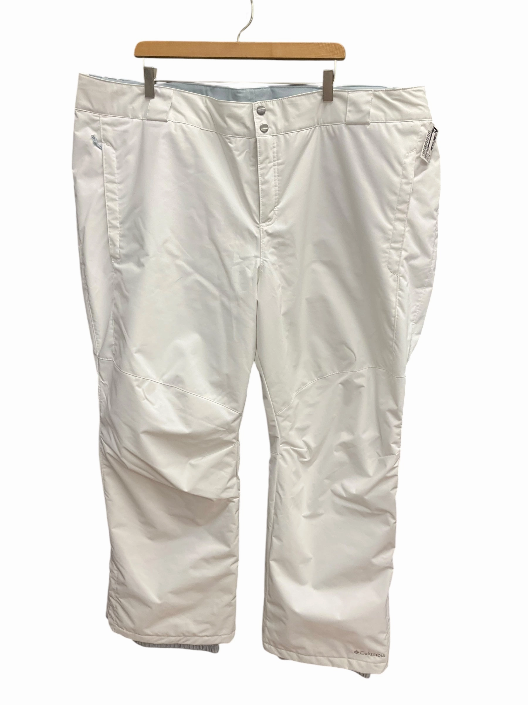 Laser Cut Perforations Breathable Wear Fit Pants Other By Columbia In White, Size: 3x