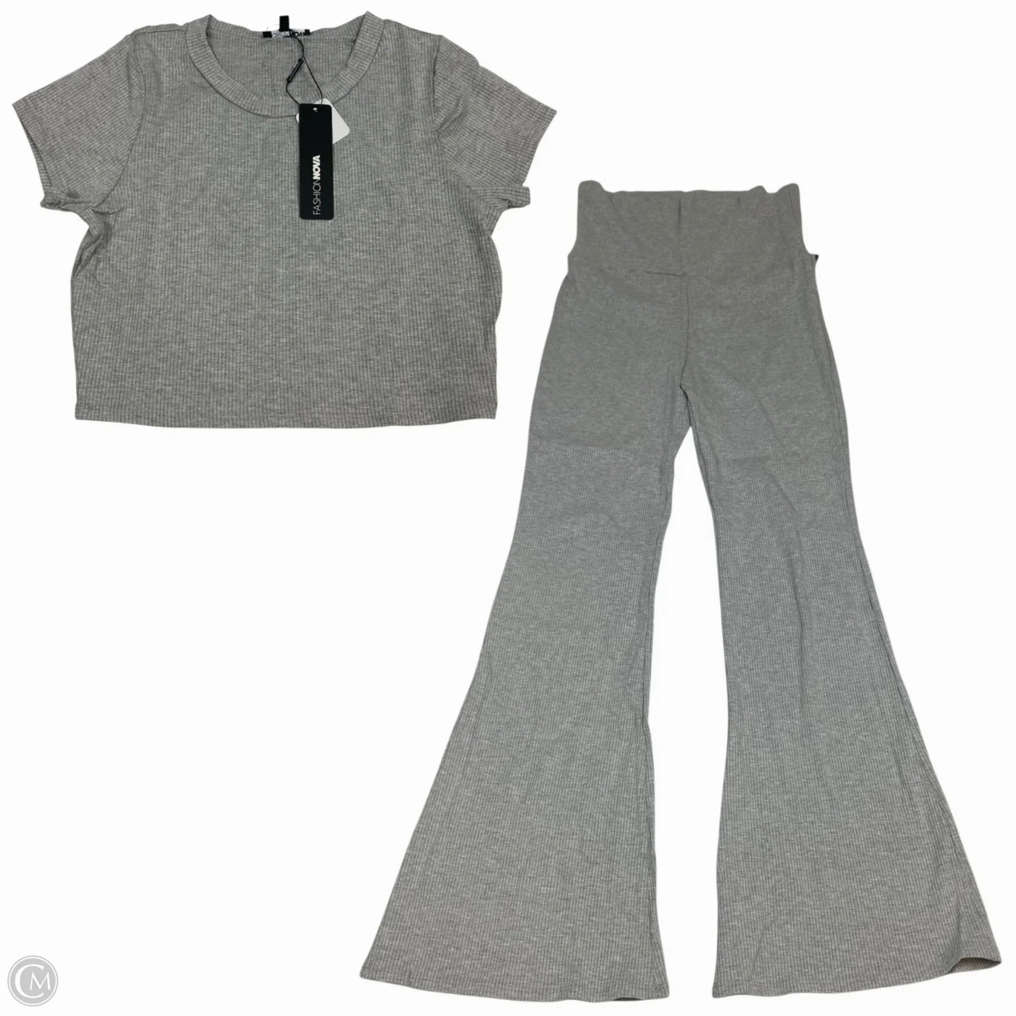 Pants Set 2pc By Fashion Nova In Grey, Size: Xl Ready For Action Breathable Layer Fit