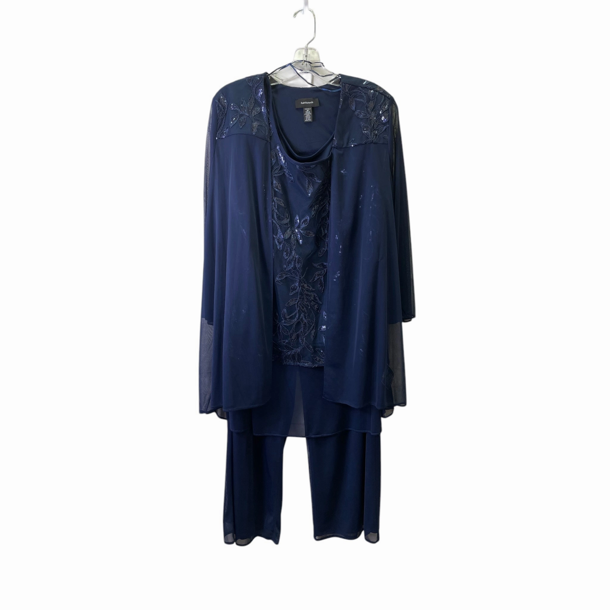 Pants Set 2Pc By R And M Richards In Blue, Size:Xl Reinforced Stress Points Sport Layer