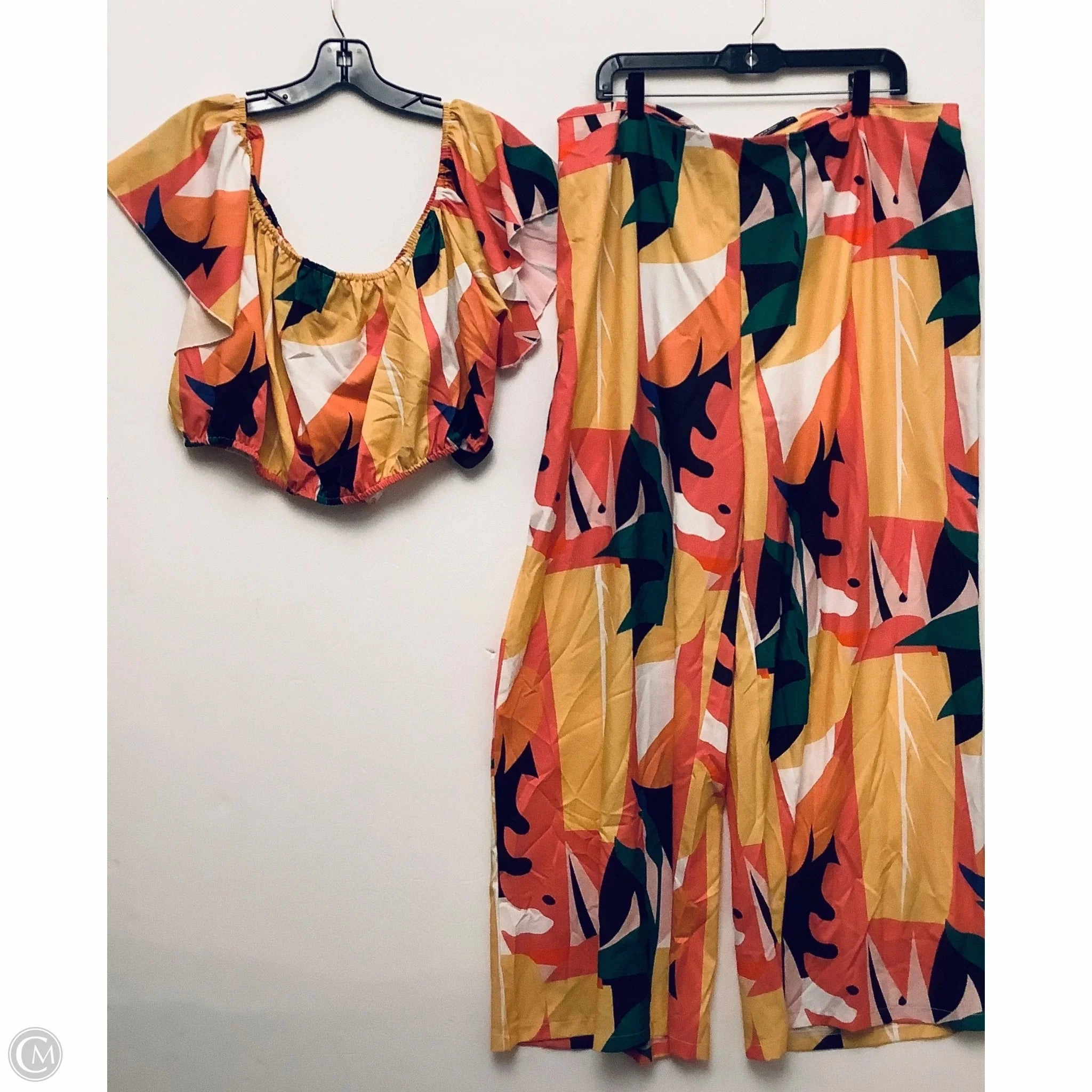 Pants Set 2pc By Shein In Multi-colored, Size: 4x Comfortable Fashion