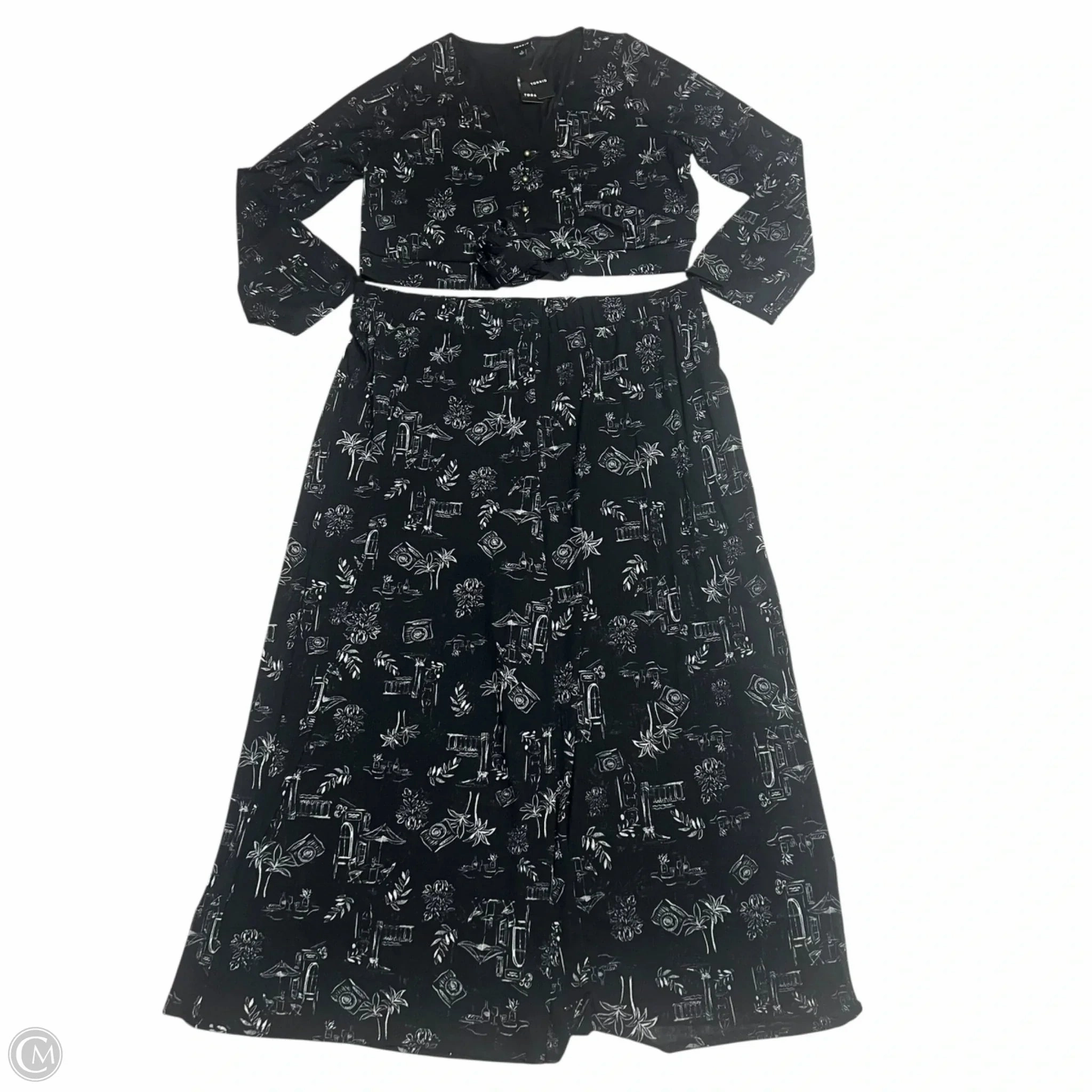 QuickReleaseClosures Pants Set 2pc By Torrid In Black & White, Size: 3x