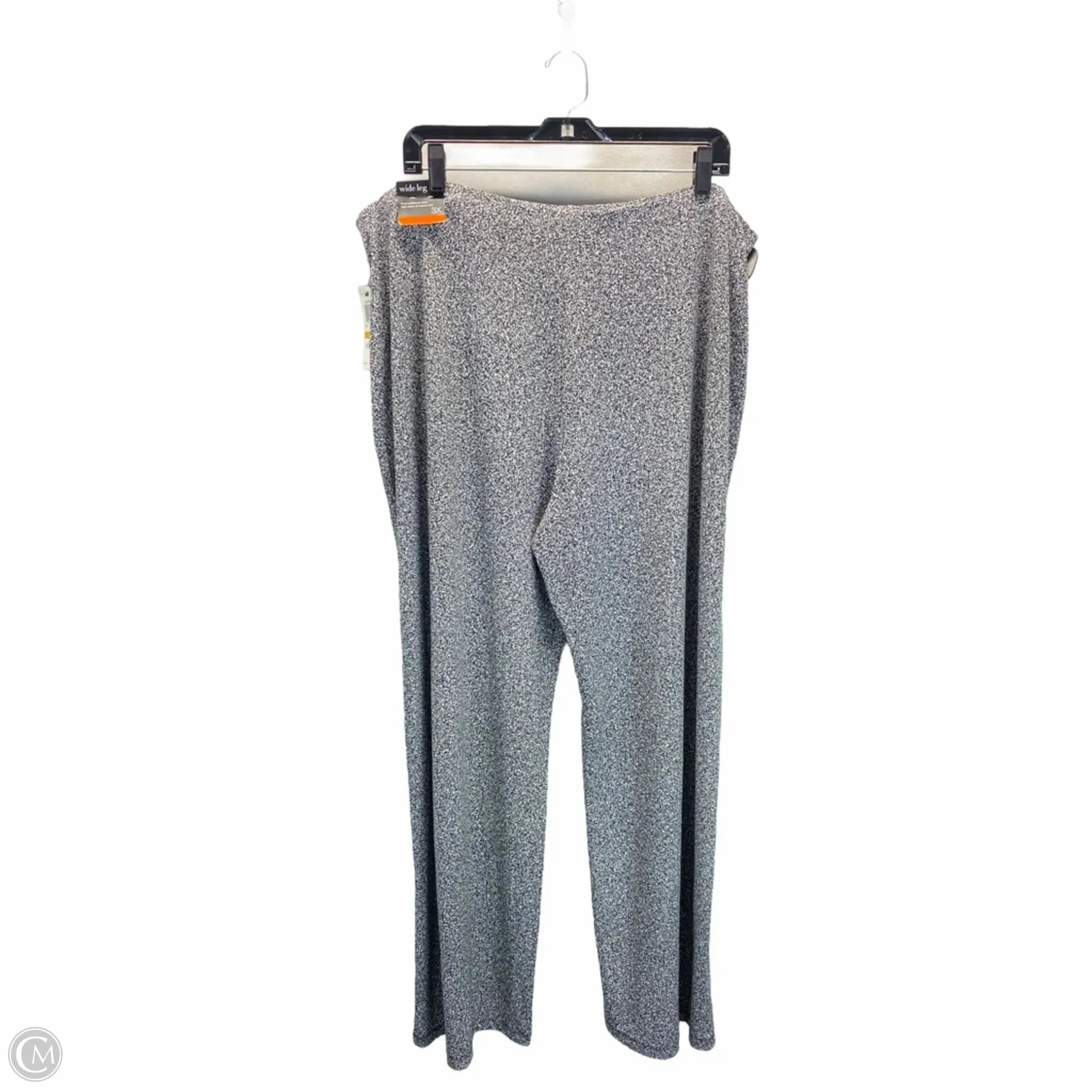 Pants Wide Leg By Alfani In Black & White, Size: 2x Light support