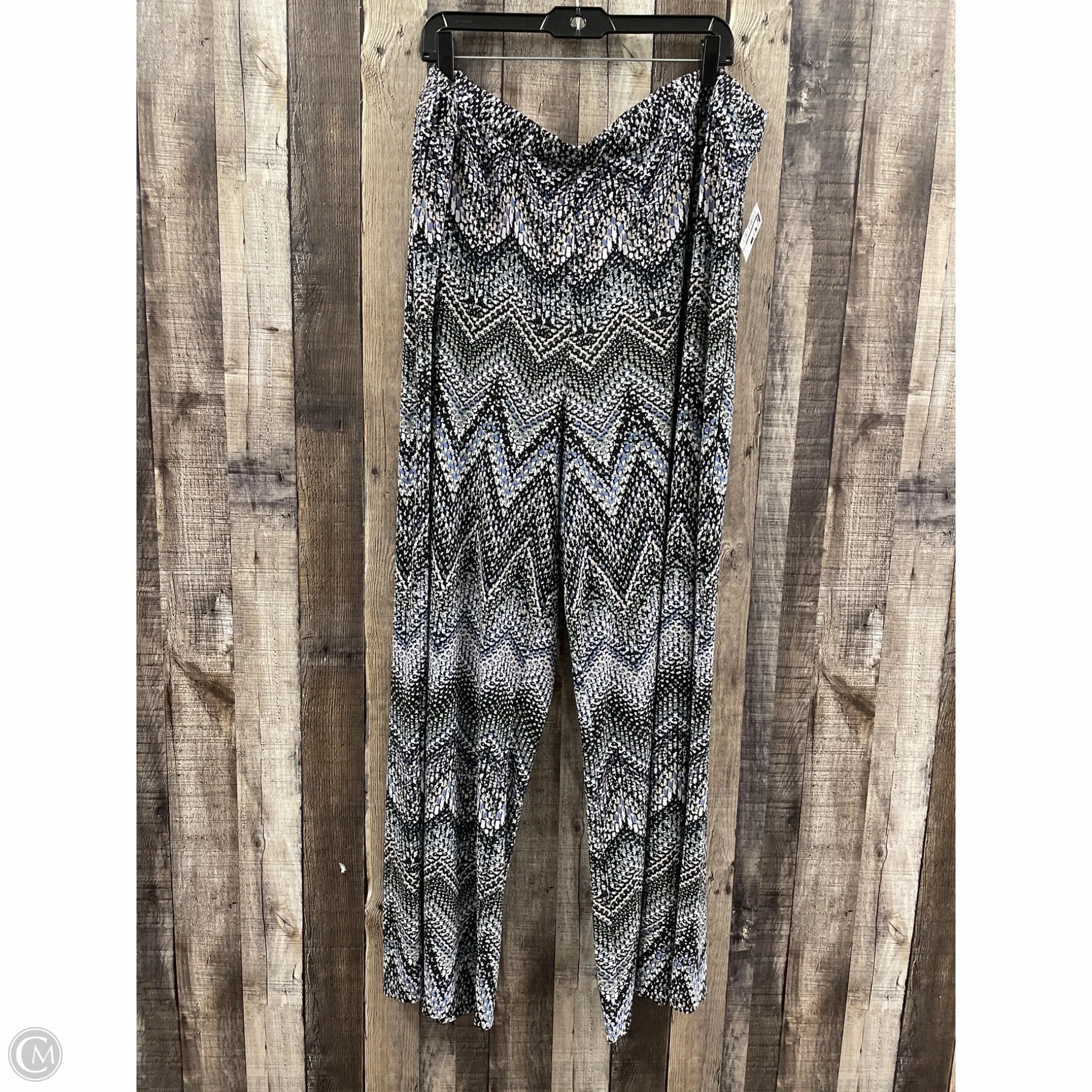 Water Repellent Coating Pants Wide Leg By Cato In Multi-colored, Size: 4x