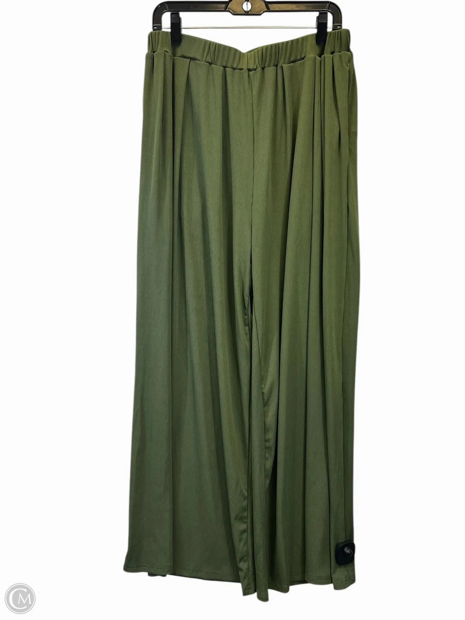 Pants Wide Leg By Cider In Green, Size: 1x Relax Fit Design
