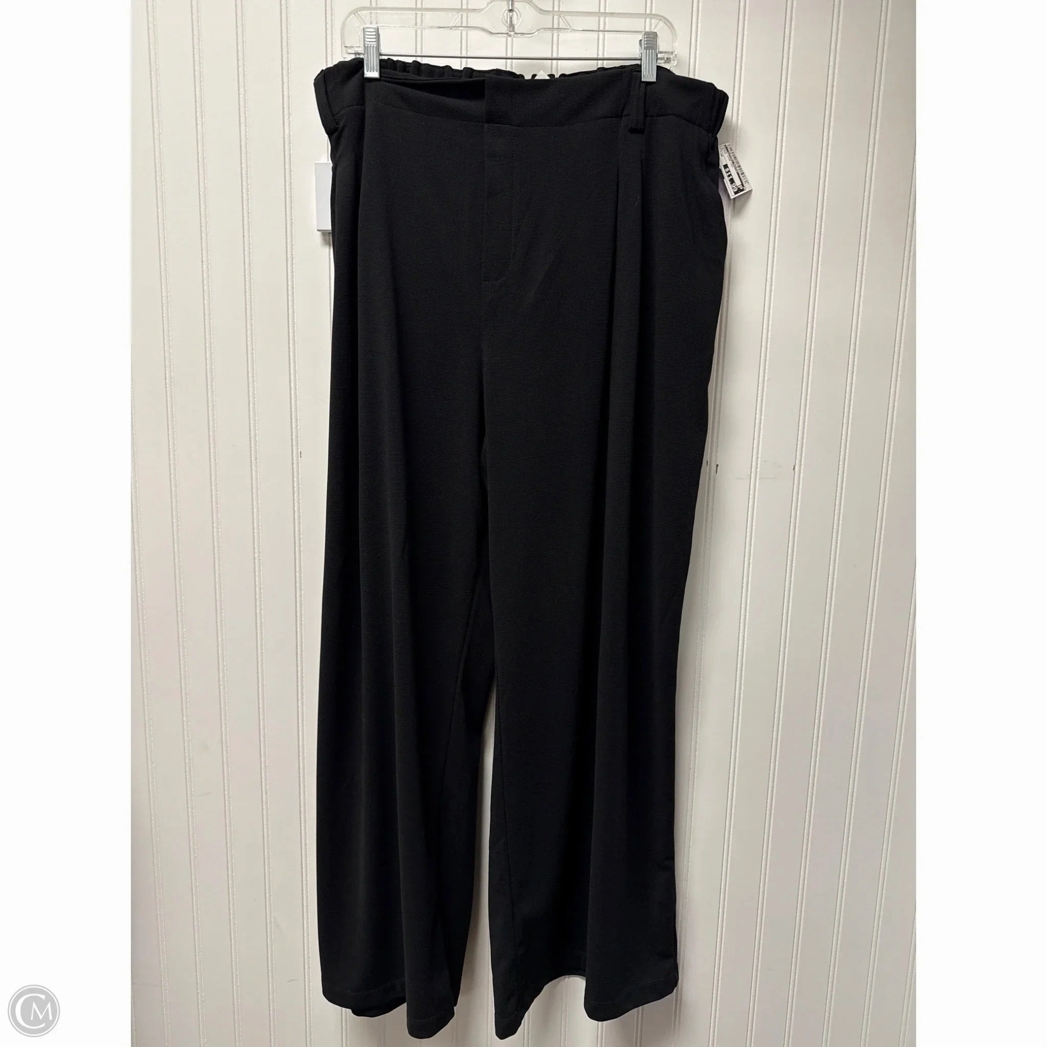 Pants Wide Leg By Clothes Mentor In Black, Size: 3x Everyday Comfort Fit Sporty Stretch Fit