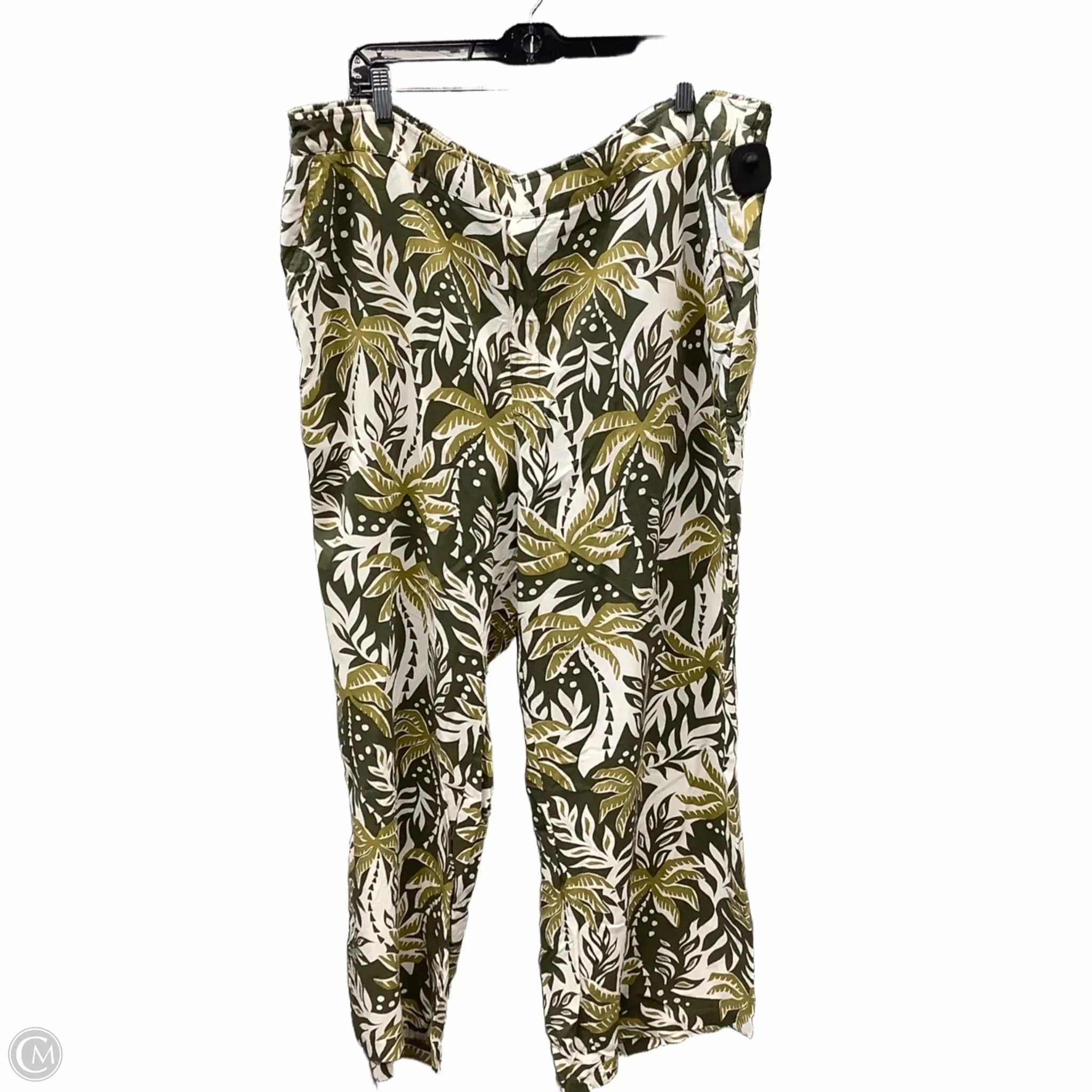 Pants Wide Leg By Old Navy In Green, Size: 3x Comfort Wear Fit