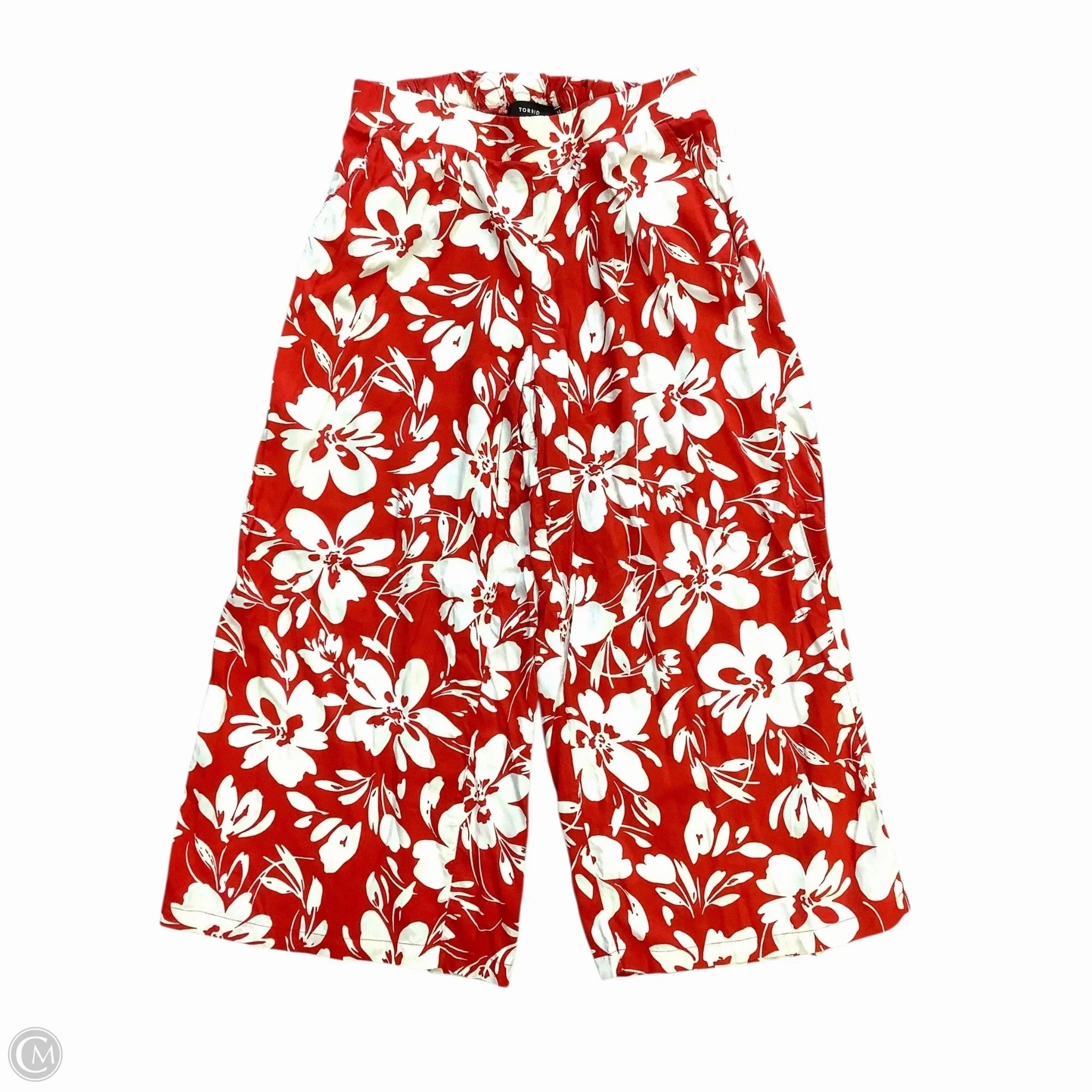 Full Flex Pants Wide Leg By Torrid In Multi-colored, Size: 1x