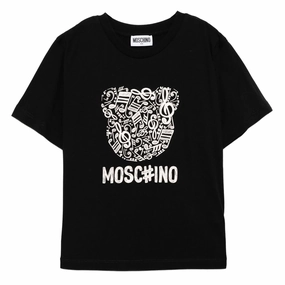 Sleek Design Moschino Kids Teddy Graphic Maxi T-shirt