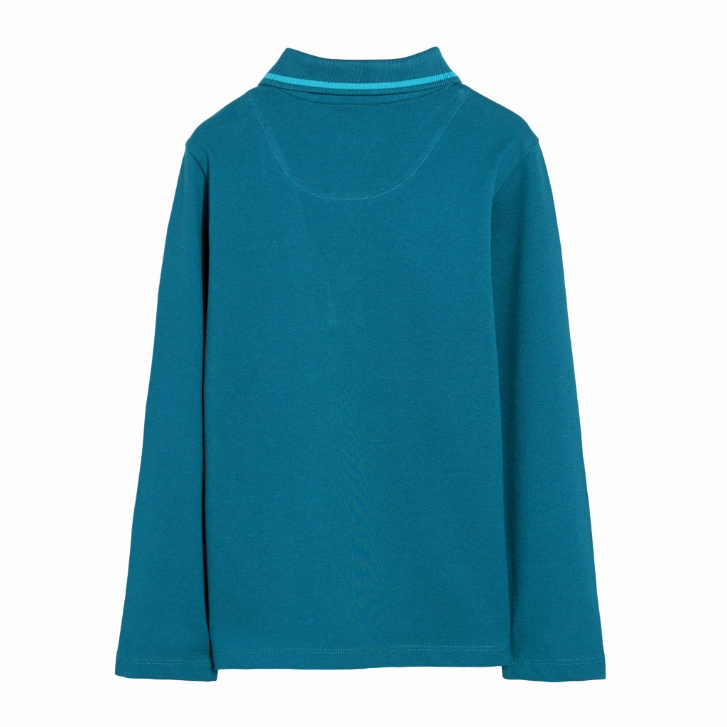 Paul Smith Junior Long Sleeve Picot Polo Reflective Safety Accents Reinforced Shoulders