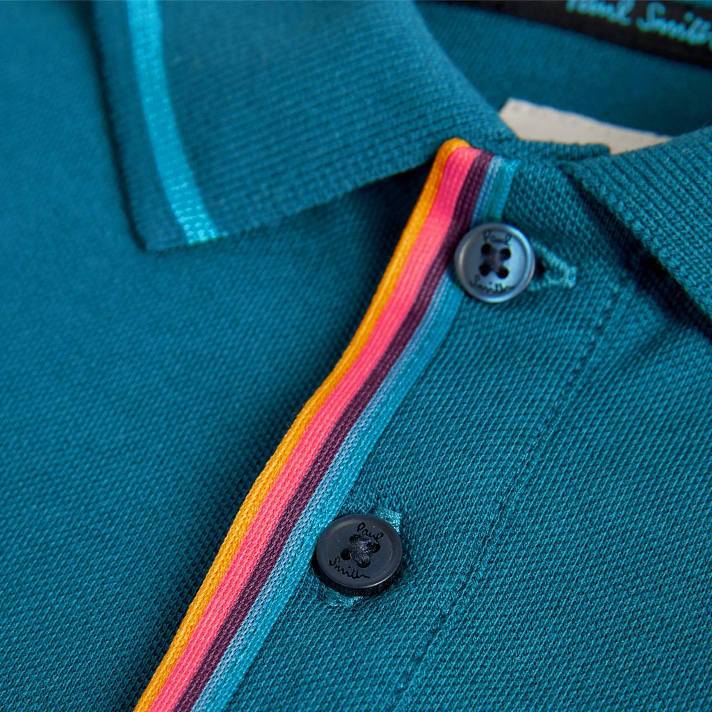 Smooth Interior Lining Paul Smith Junior Long Sleeve Picot Polo