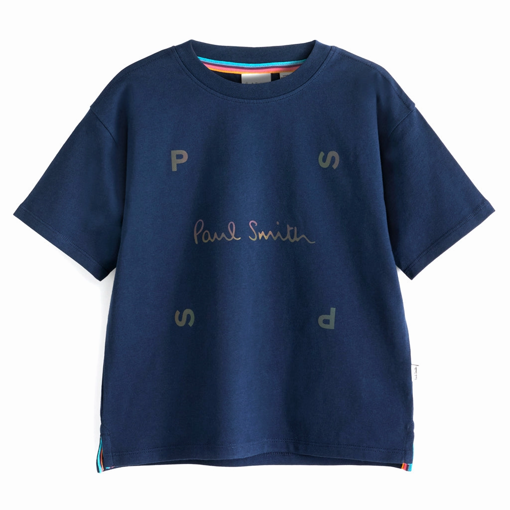Cozy Look Wear Comfortable Fit Wear Paul Smith Junior Square Sign Tee